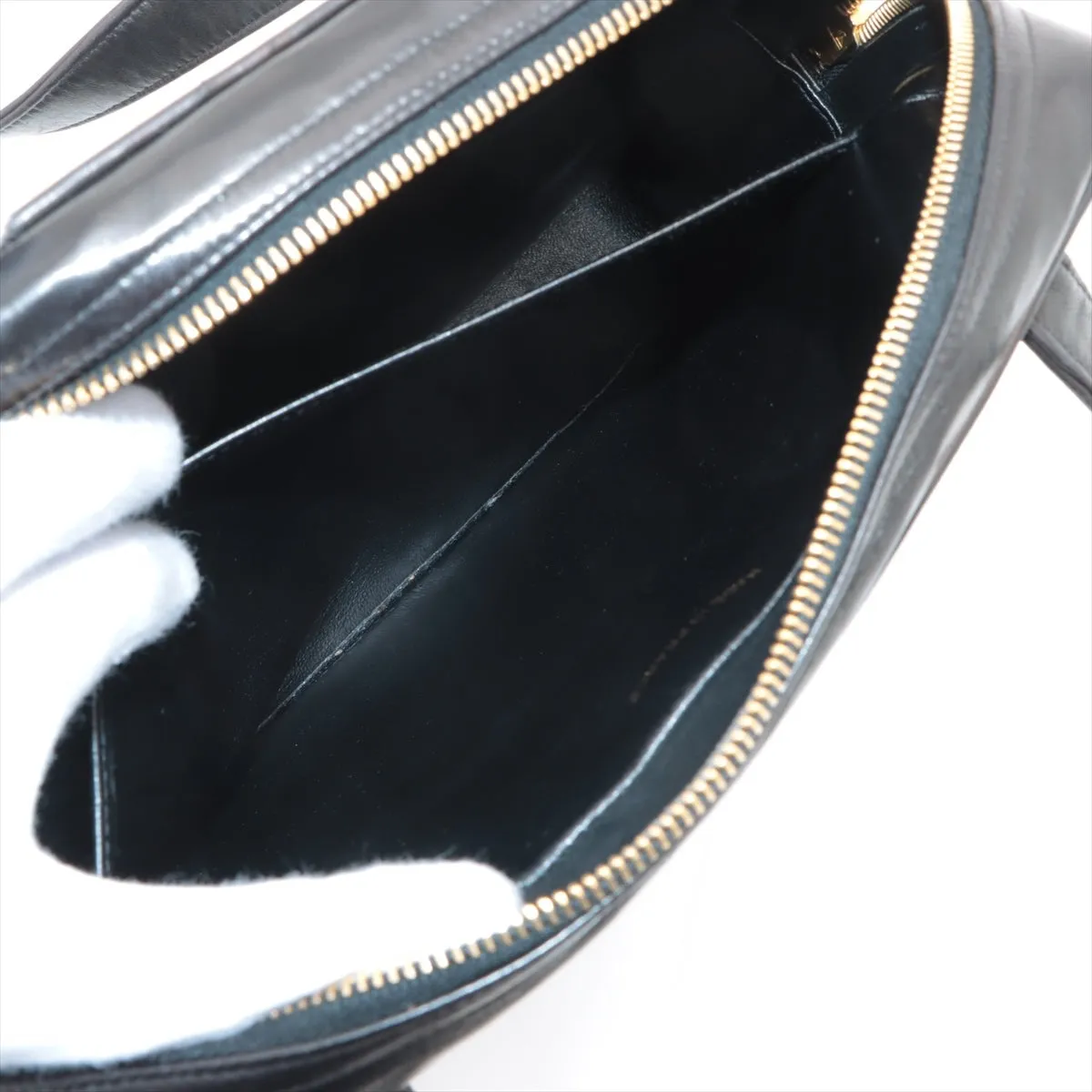 Chanel Lambskin  Shoulder Bag Black G  3rd