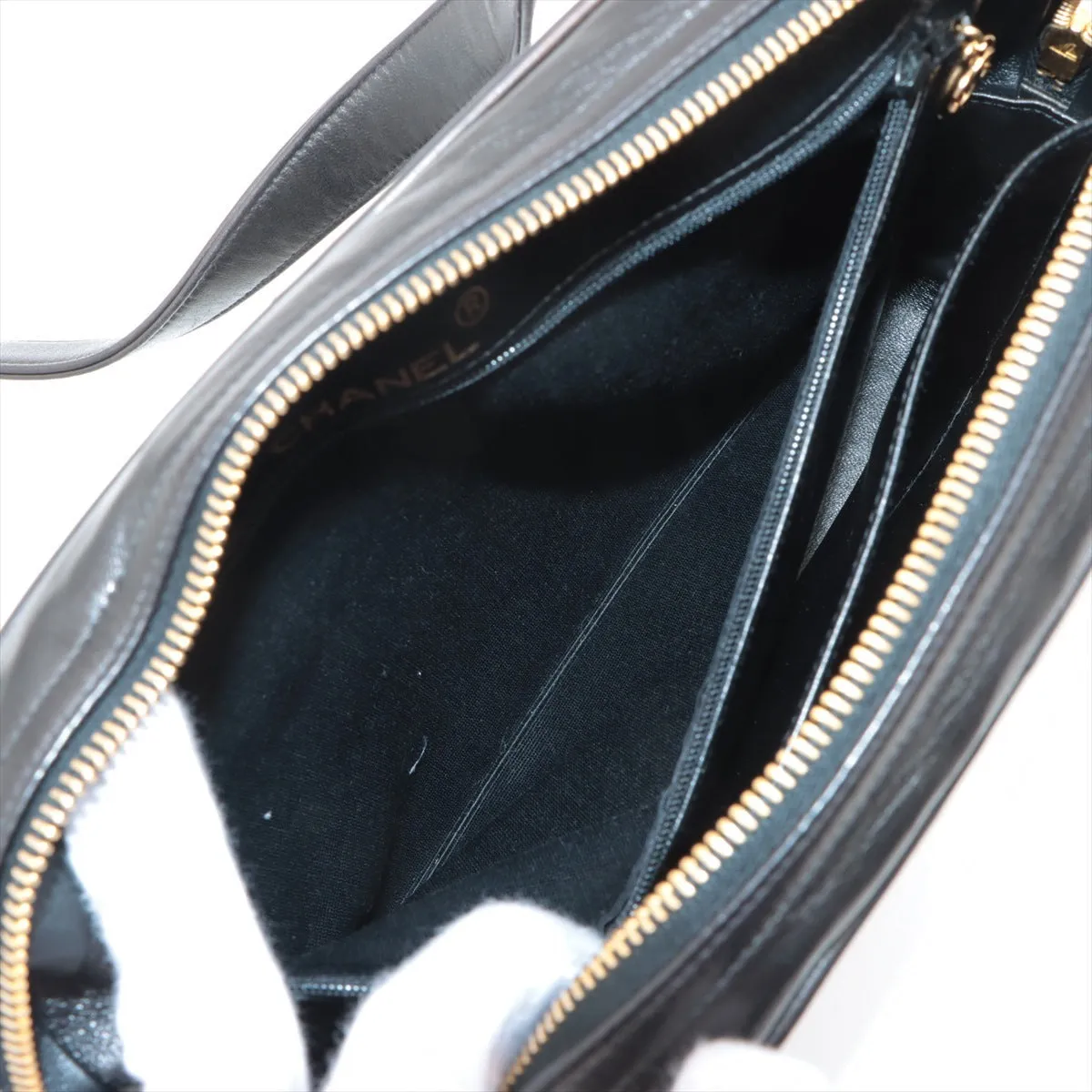 Chanel Lambskin  Shoulder Bag Black G  3rd