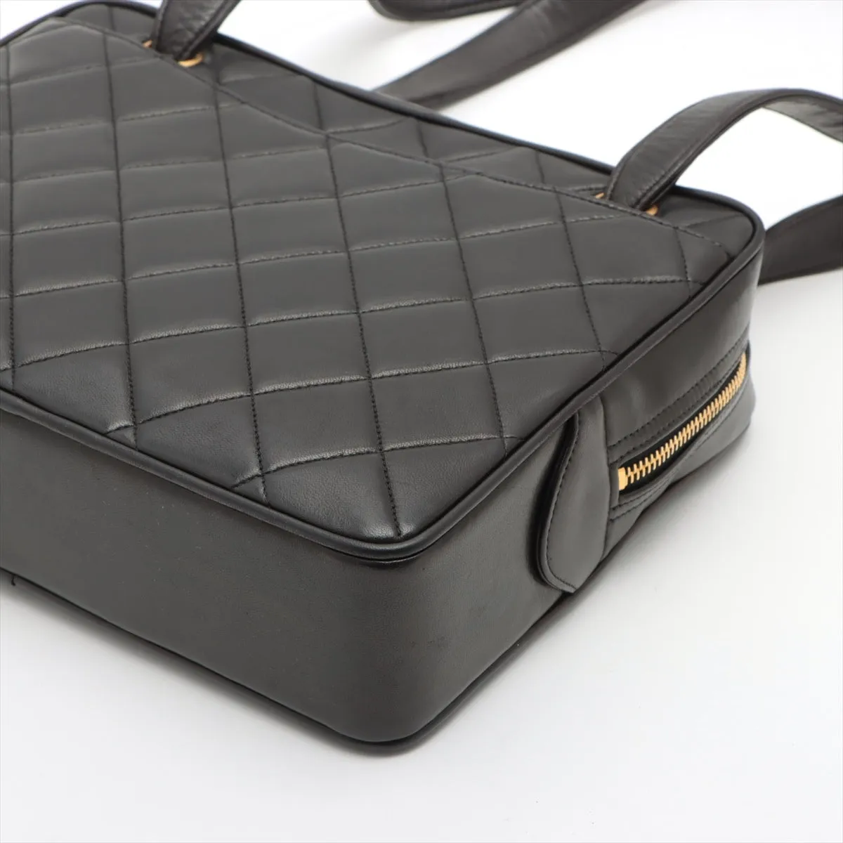 Chanel Lambskin  Shoulder Bag Black G  3rd