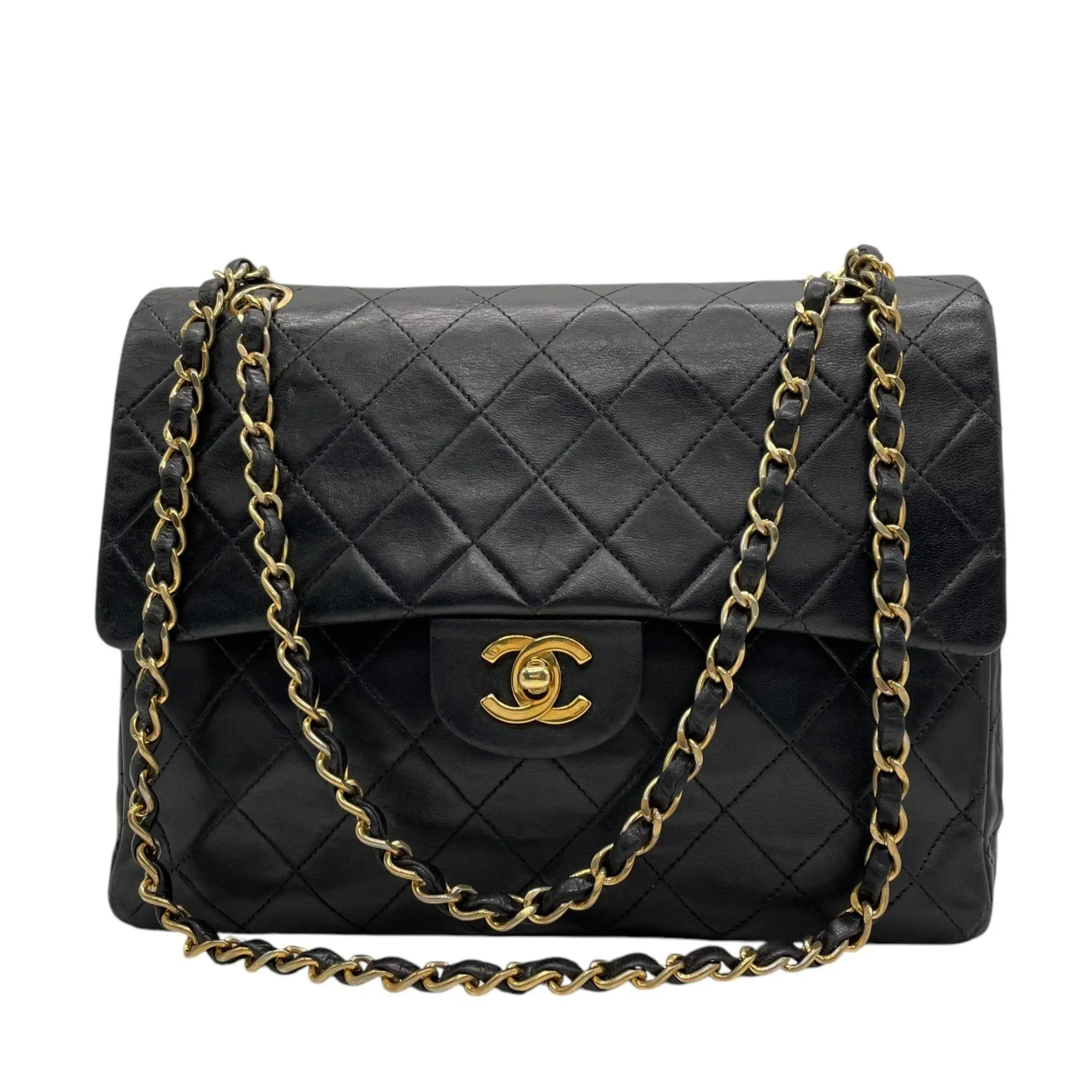 Chanel Leather Handbag Shoulder Bag (Pre-Owned)
