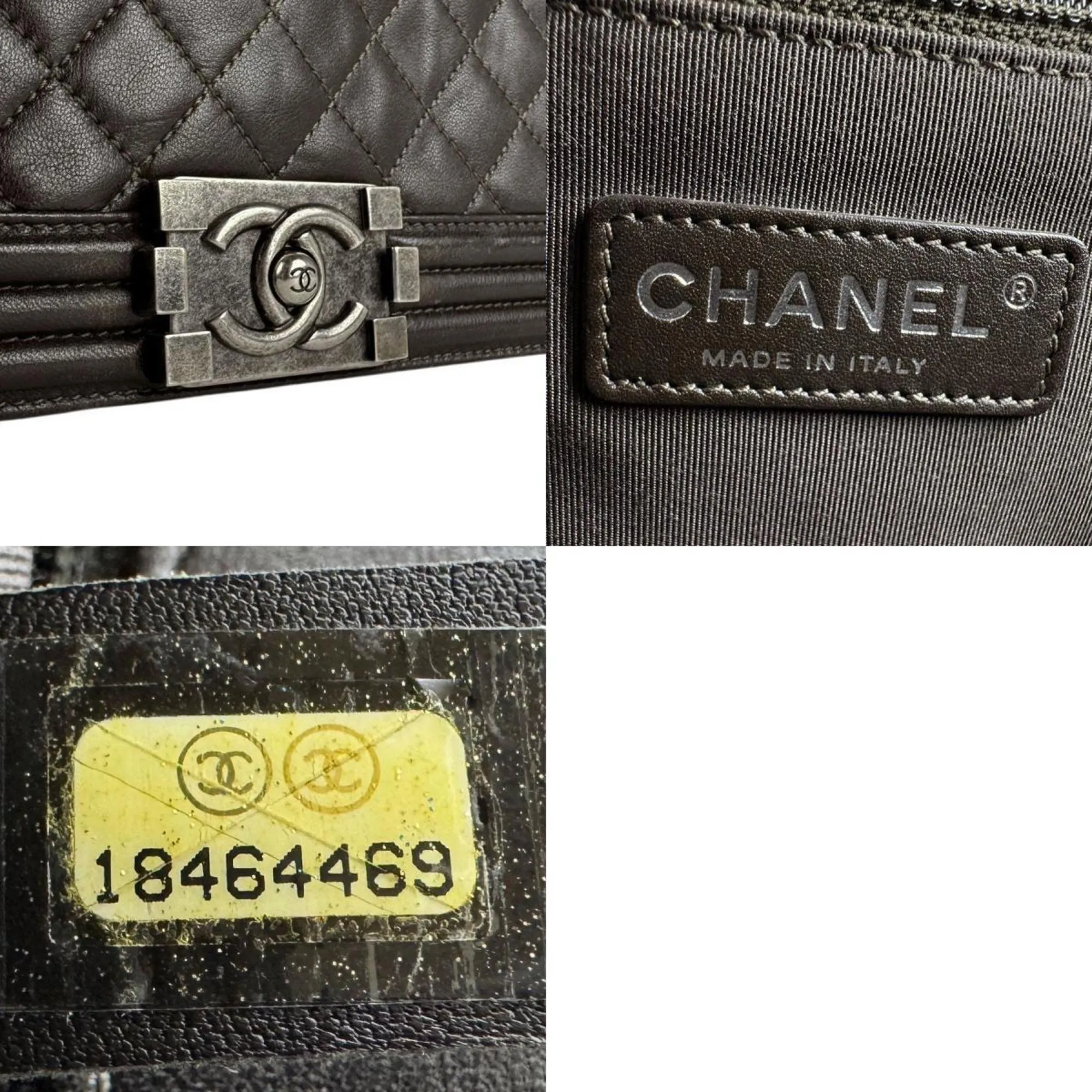 Chanel Leather Metal Shoulder Bag (Pre-Owned)