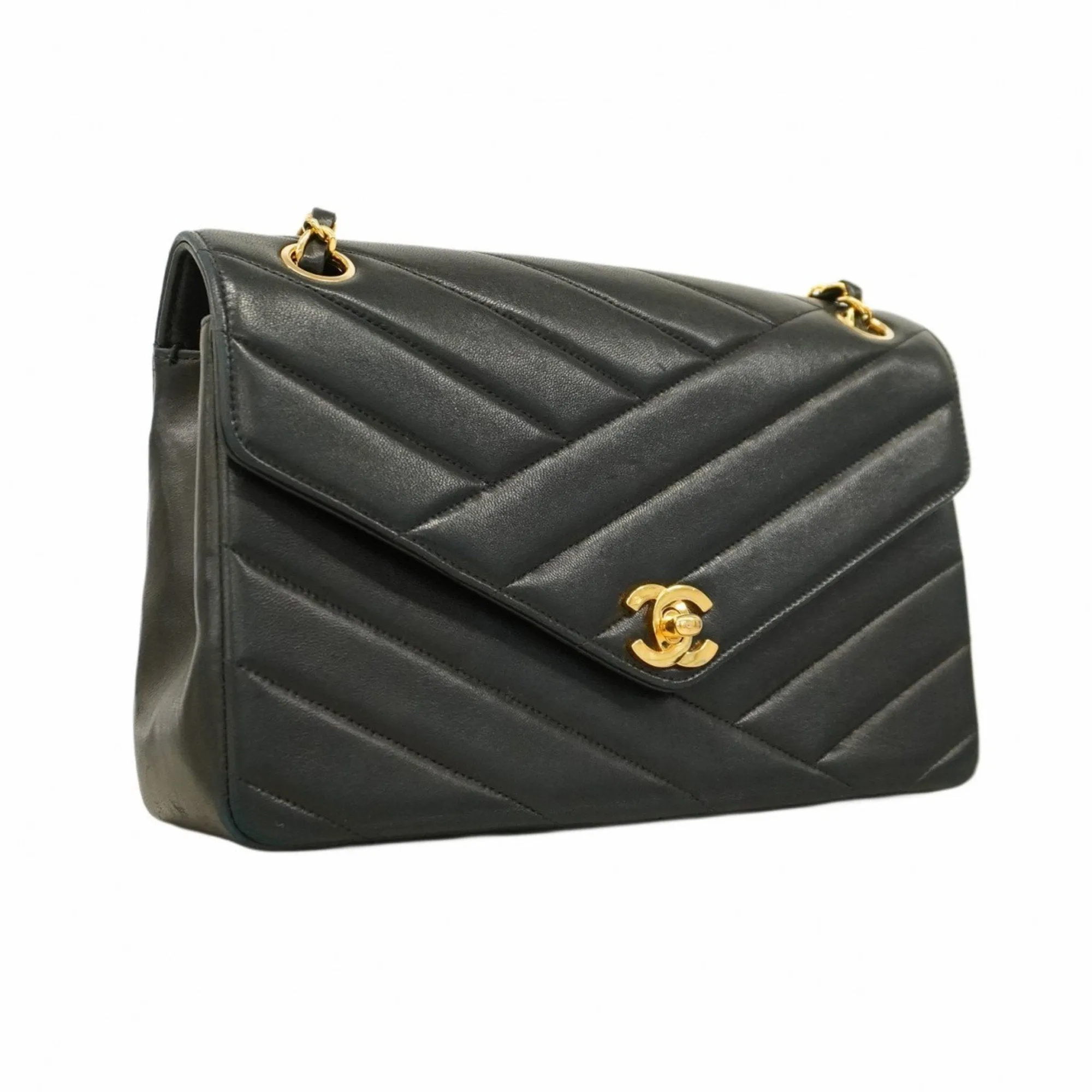 Chanel Leather Shoulder Bag (Pre-Owned)