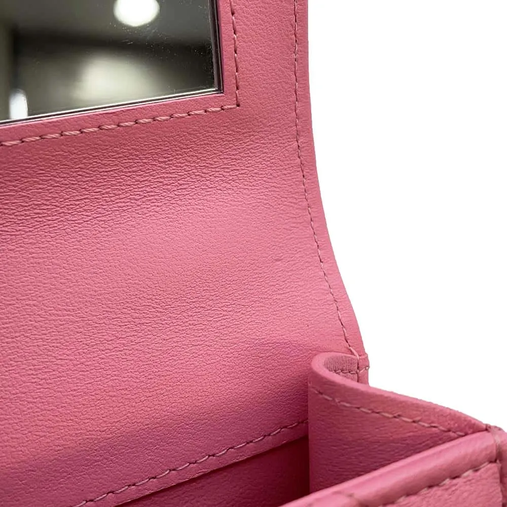 CHANEL Matelasse ChainShoulder Bag Pink AP2682 Lambskin Size 11