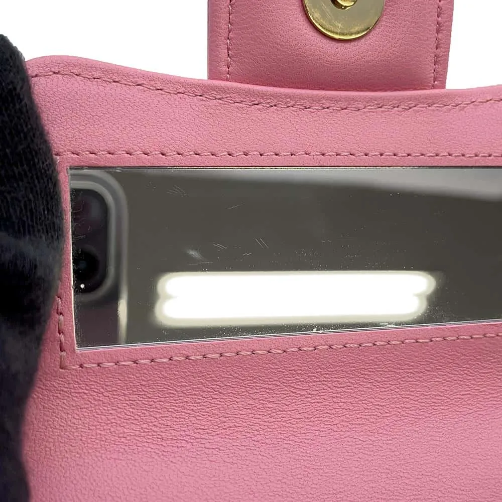 CHANEL Matelasse ChainShoulder Bag Pink AP2682 Lambskin Size 11