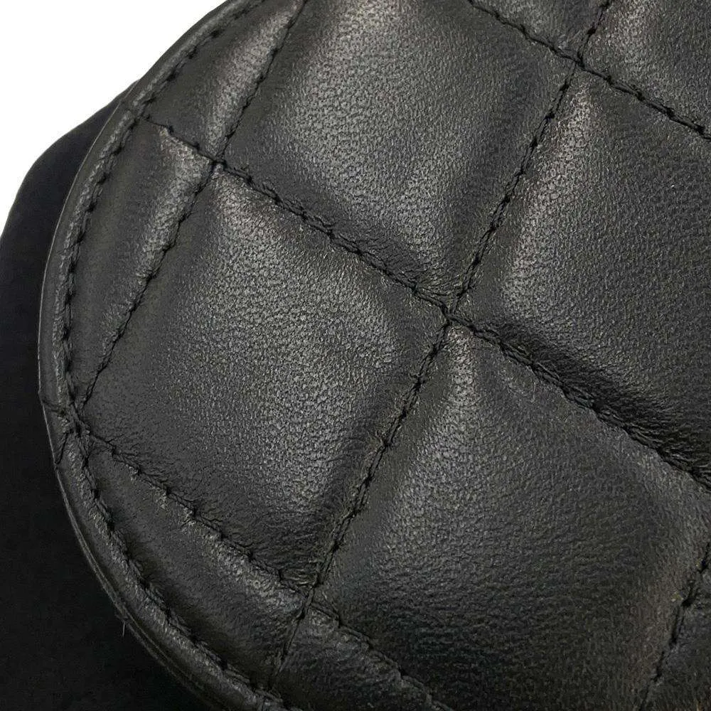 CHANEL Matelasse Mini Vanity ChainShoulder Bag Black AP2428 Lambskin Denim Size Mini
