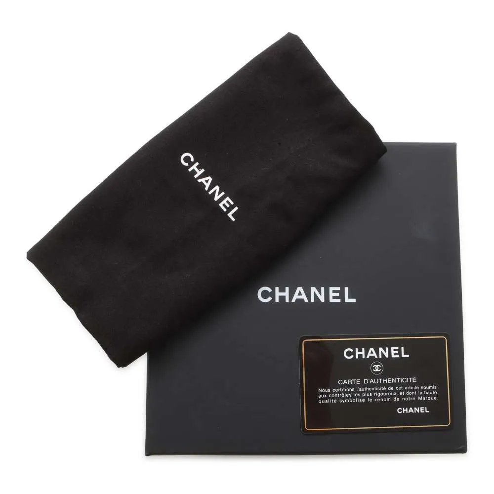 CHANEL Matelasse Mini Vanity ChainShoulder Bag Black AP2428 Lambskin Denim Size Mini