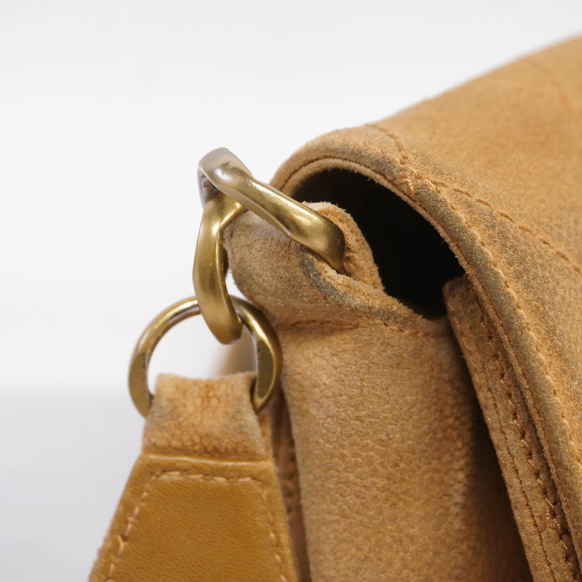 CHANEL   Matelasse Shoulder Bag Women's Suede Brown