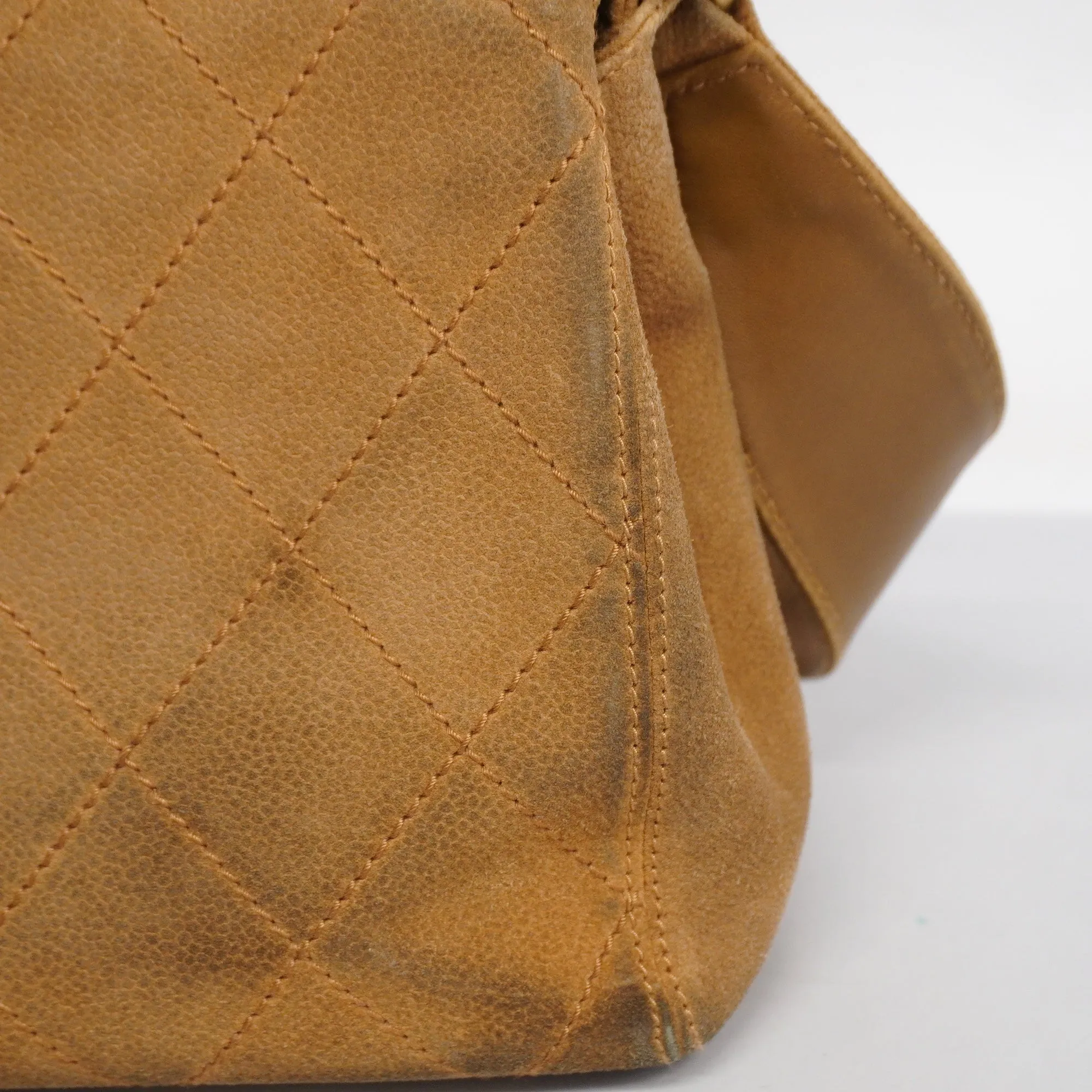 CHANEL   Matelasse Shoulder Bag Women's Suede Brown