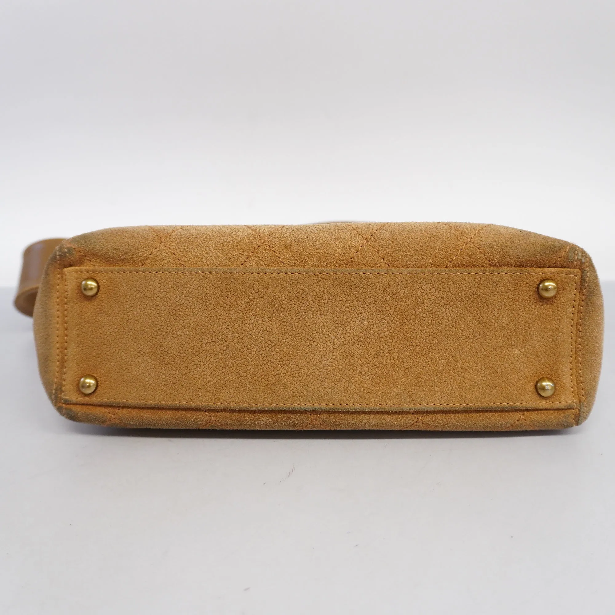 CHANEL   Matelasse Shoulder Bag Women's Suede Brown