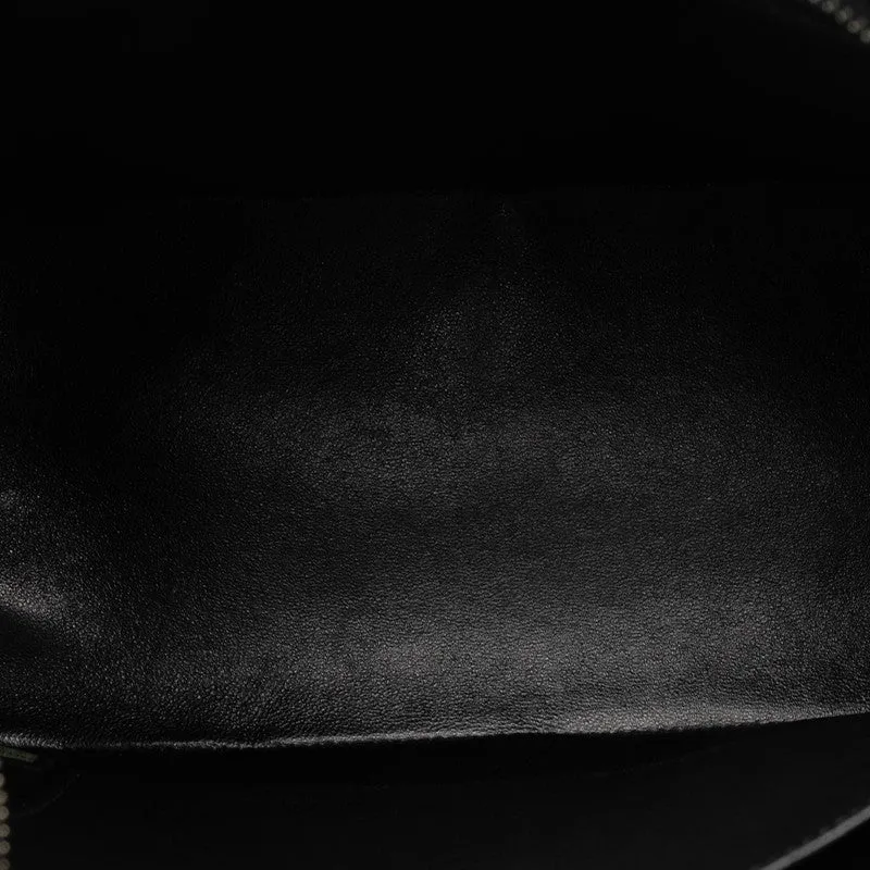 Chanel Matrases Medallion   ilver  Tooth Bag Shoulder Bag Black Caviar S Leather  CHANEL