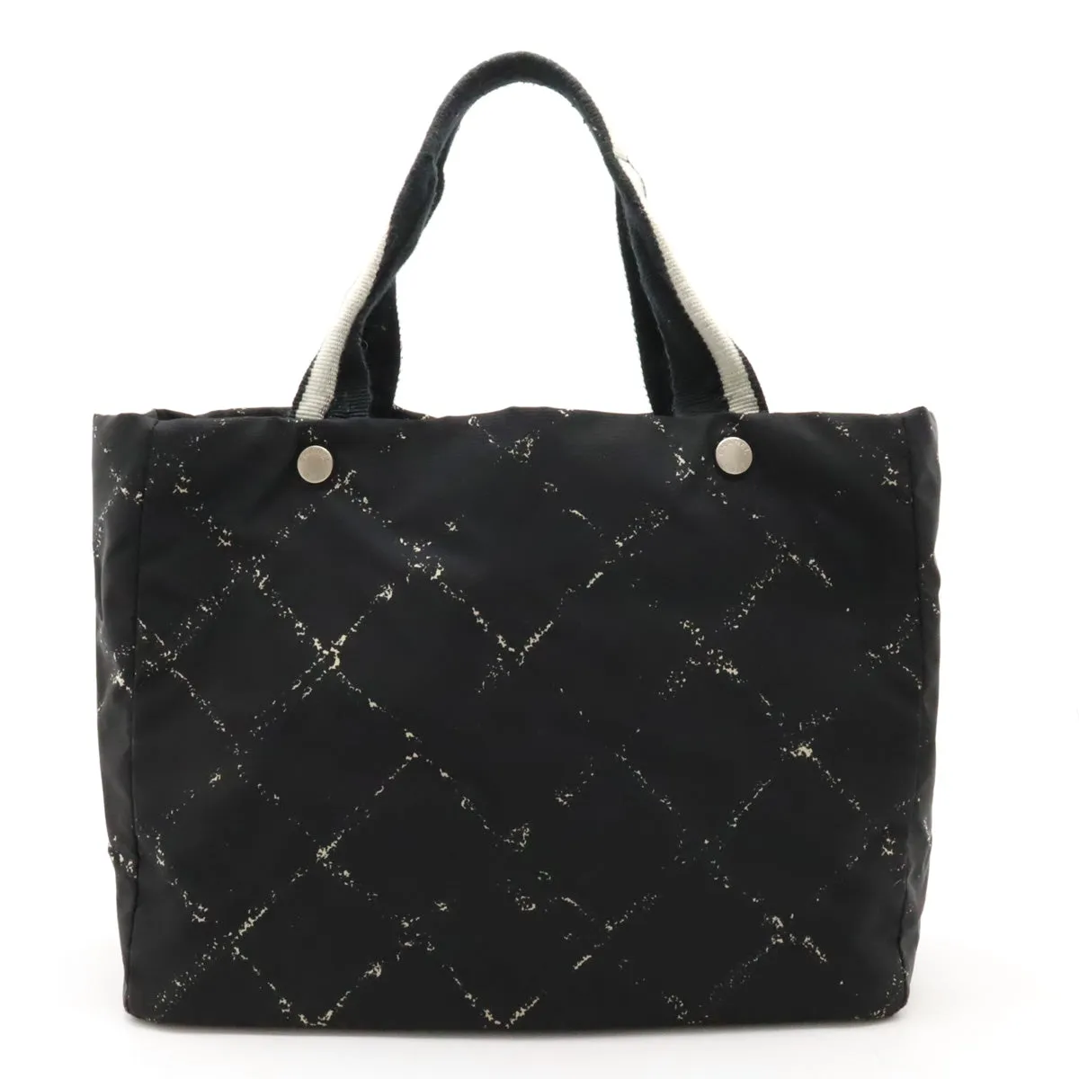 Chanel  Travel Line Tote MM Tooth Bag Shoulder Bag Shoulder Bag Nylon Black Red Red Silver Gold  Blumin