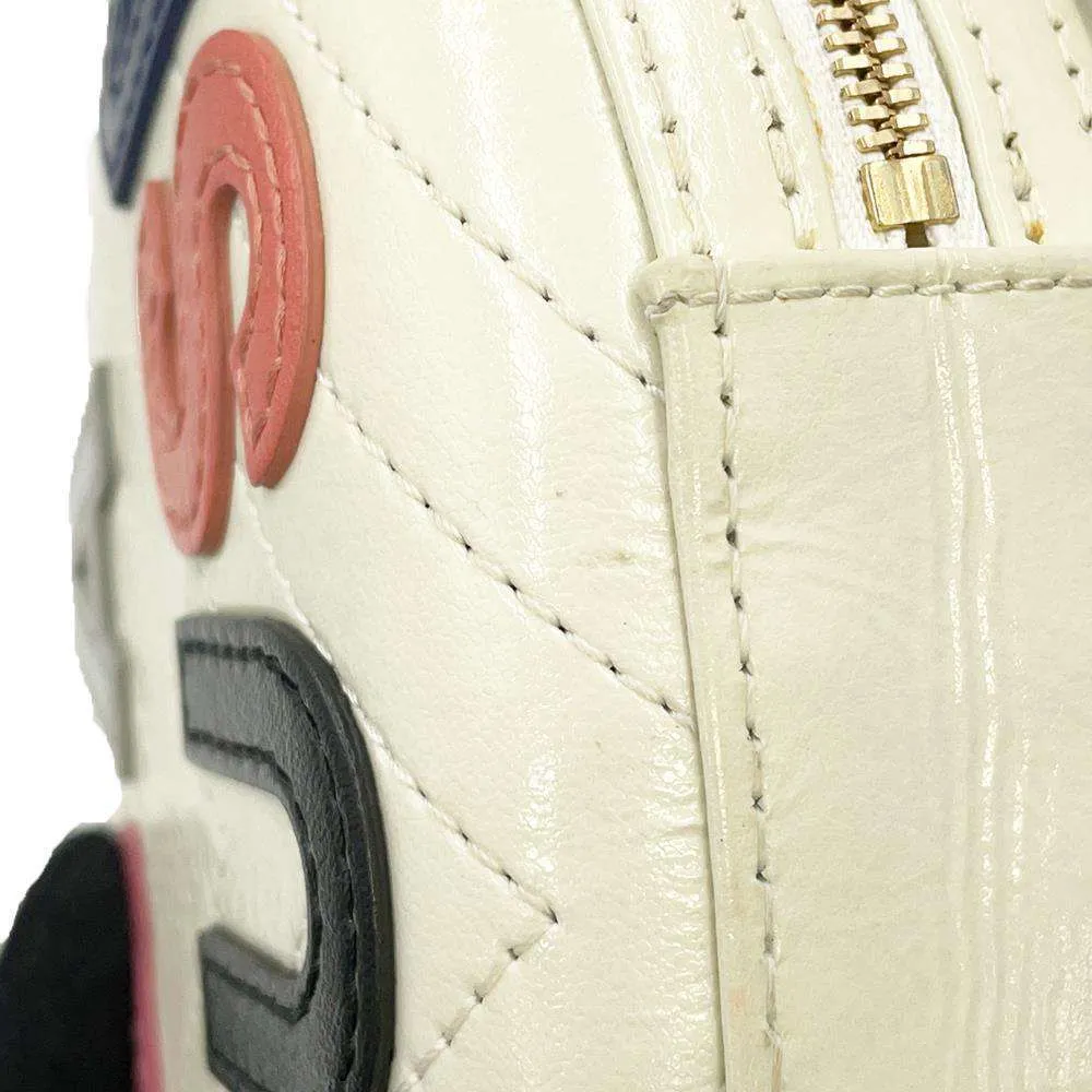 CHANEL V Stitch ChainShoulder Lapausa White Leather