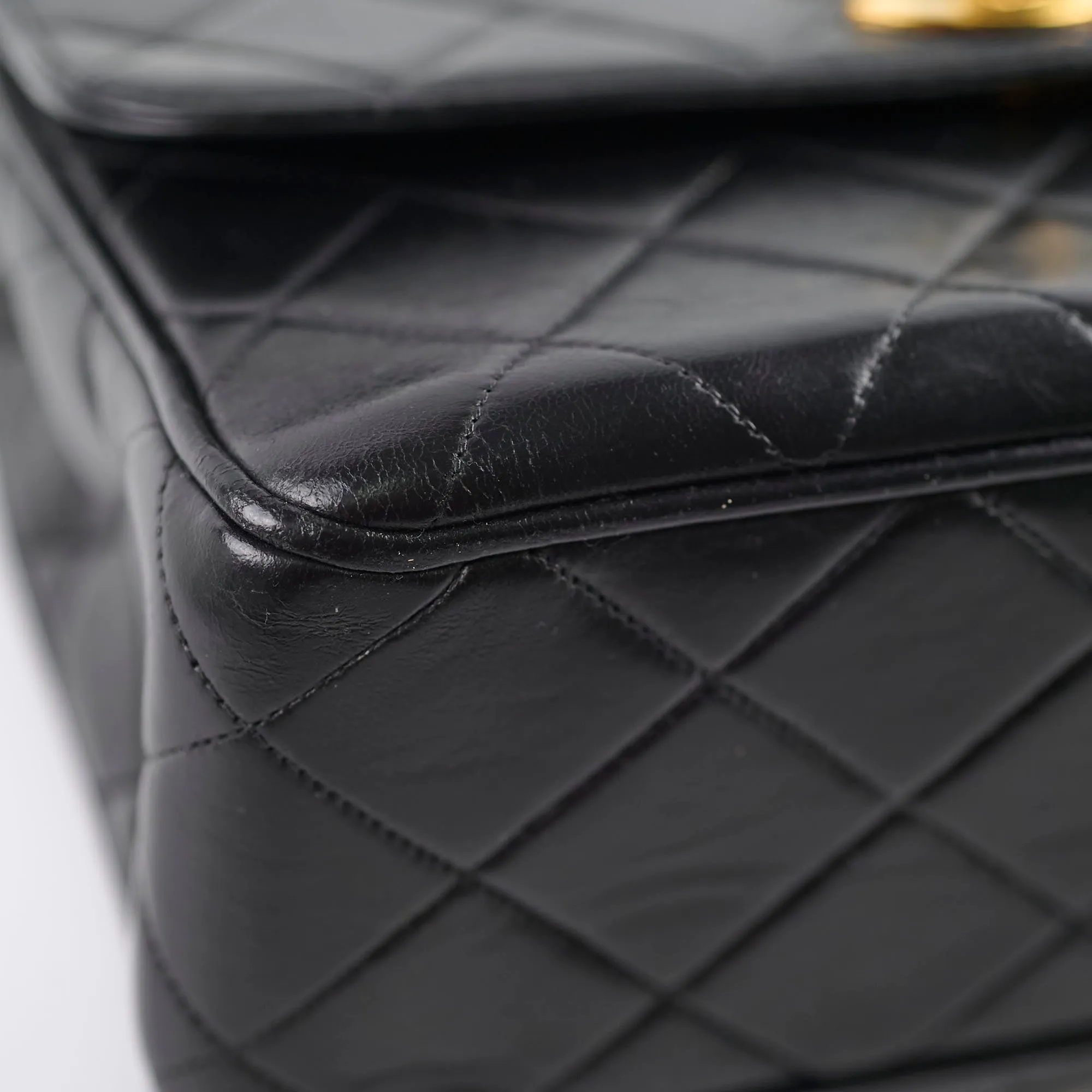 Chanel Vintage Square Shoulder Bag Lambskin (3 Series)