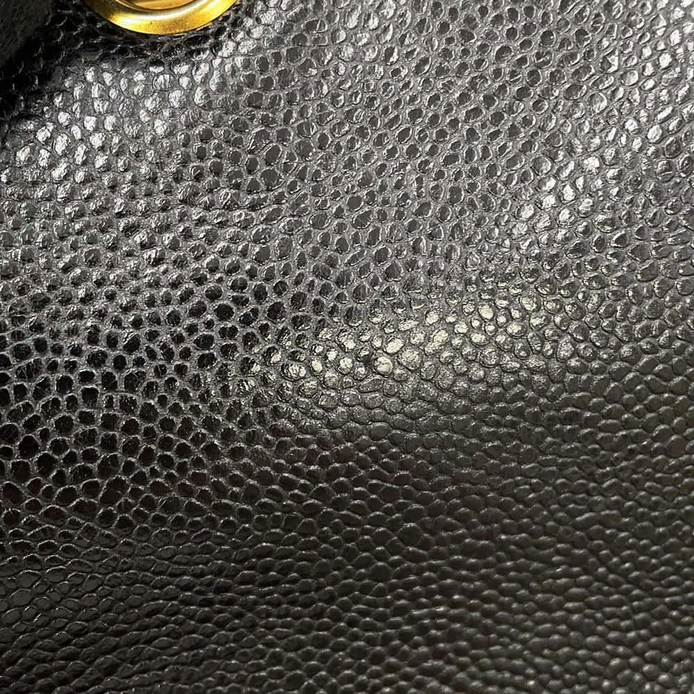 CHANEL WChain One Shoulder Bag Black A08058 Caviar Leather