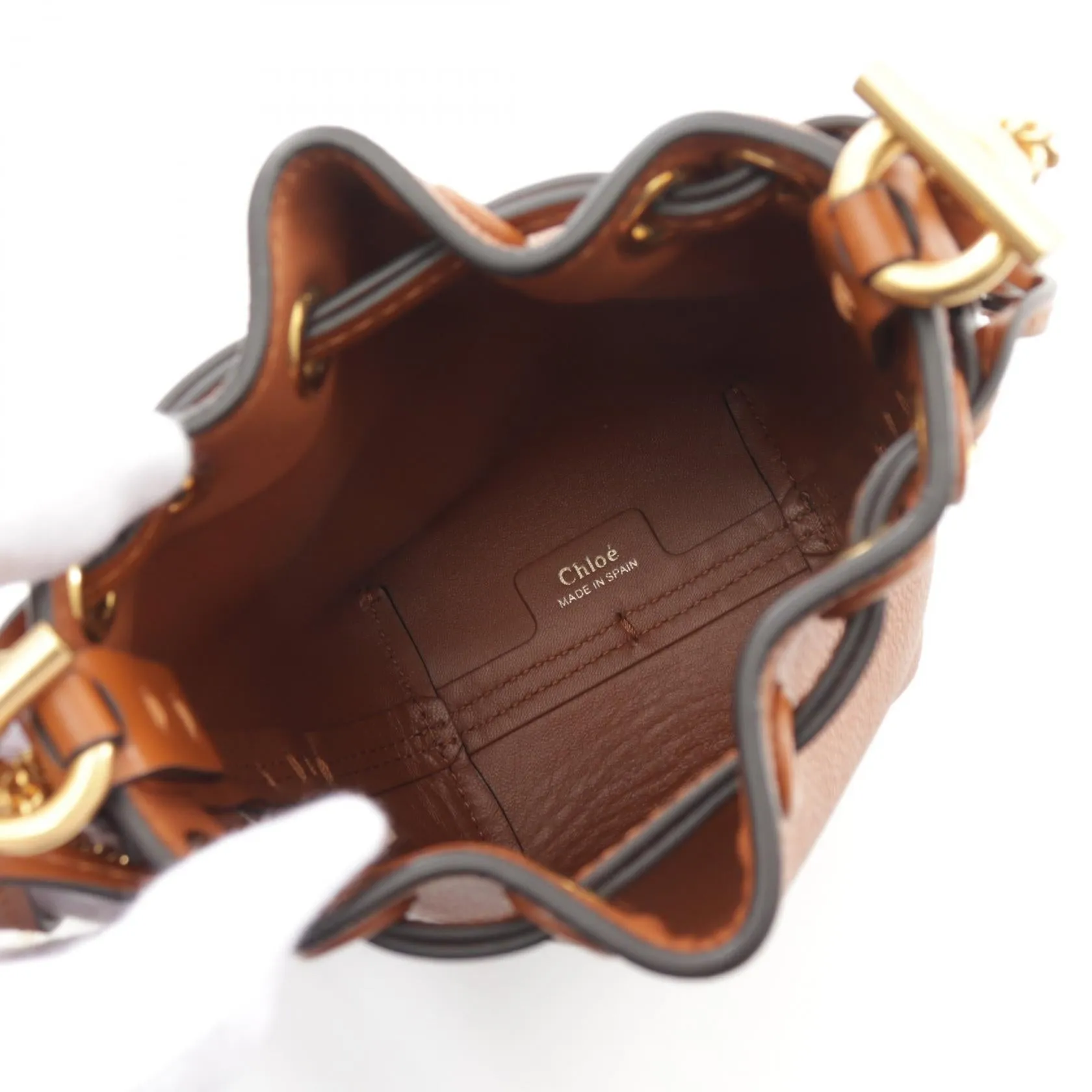 Chloe Marcie Micro Leather Bucket Shoulder Bag