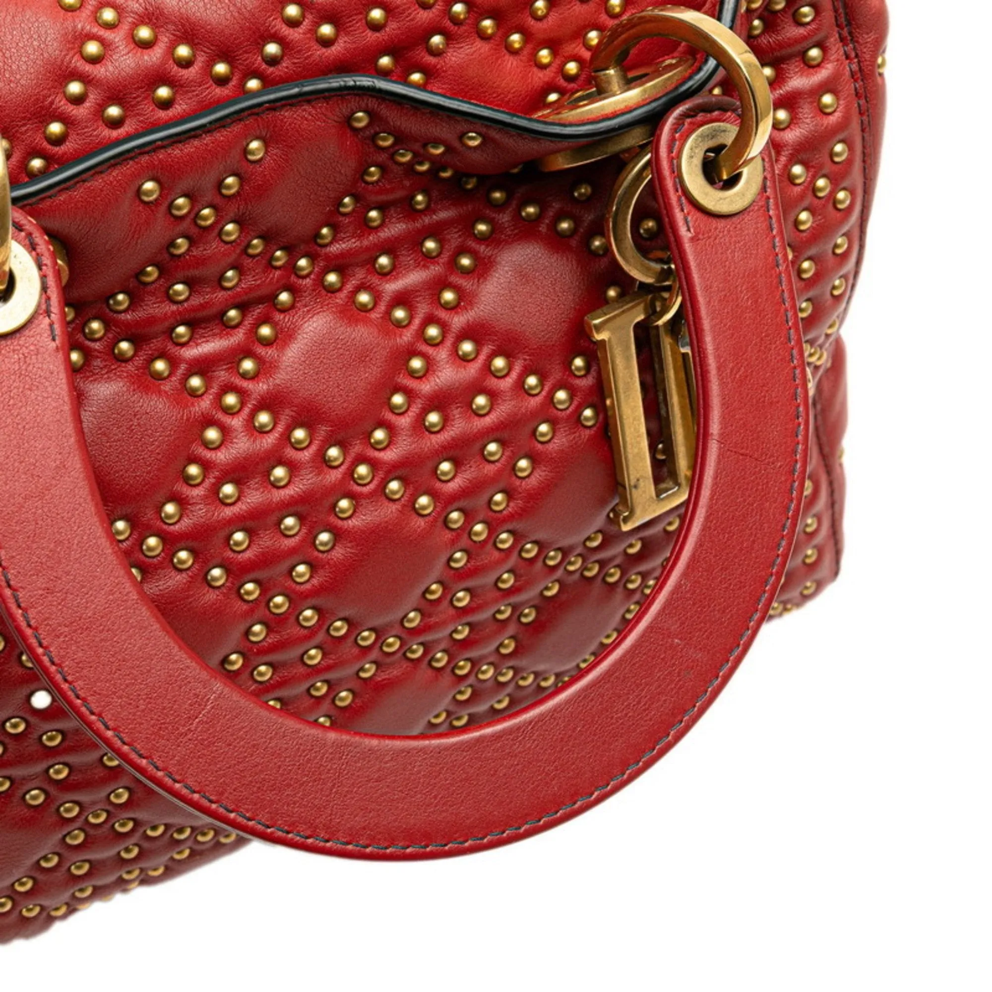 Christian Dior Leather Handbag Shoulder Bag (Pre-Owned)