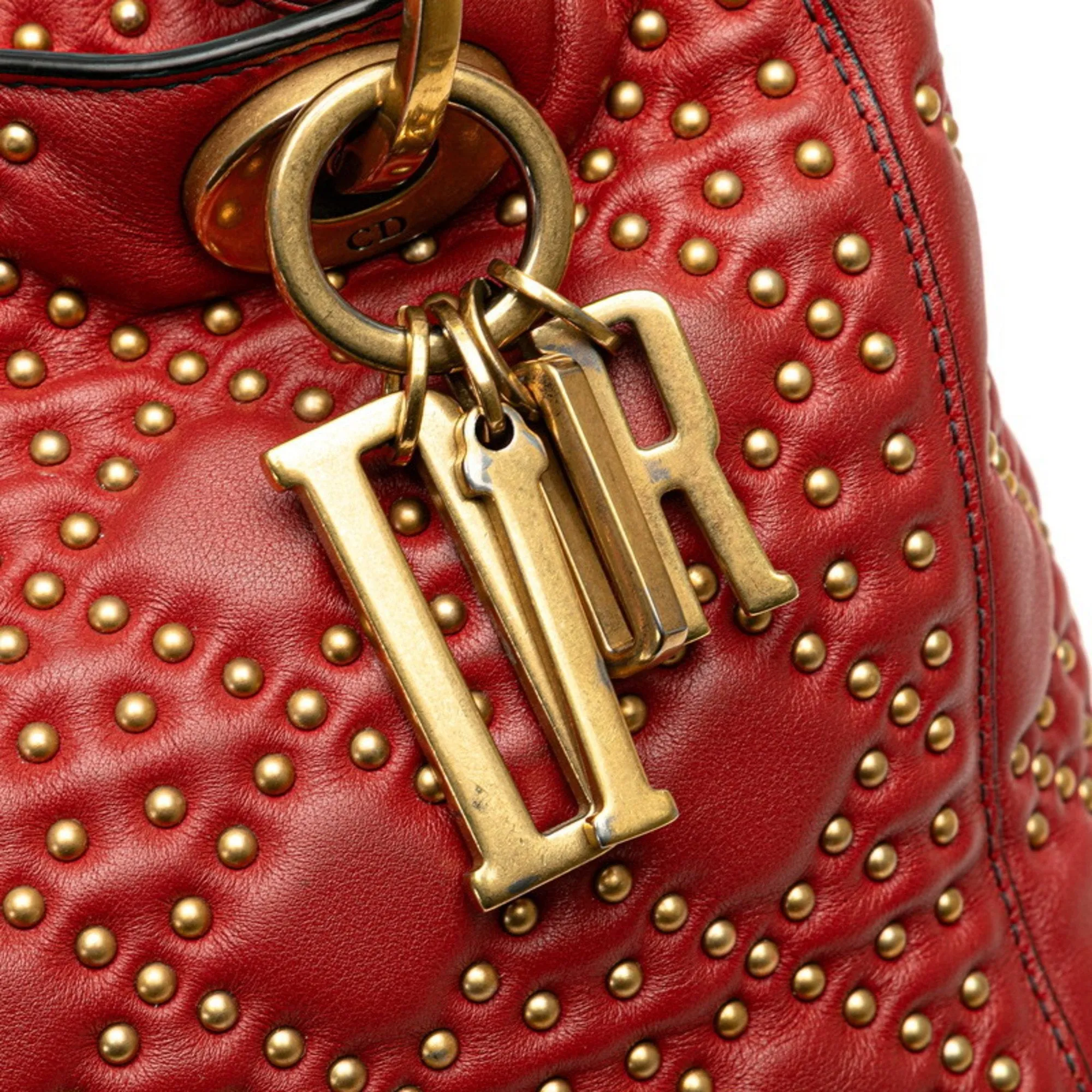 Christian Dior Leather Handbag Shoulder Bag (Pre-Owned)
