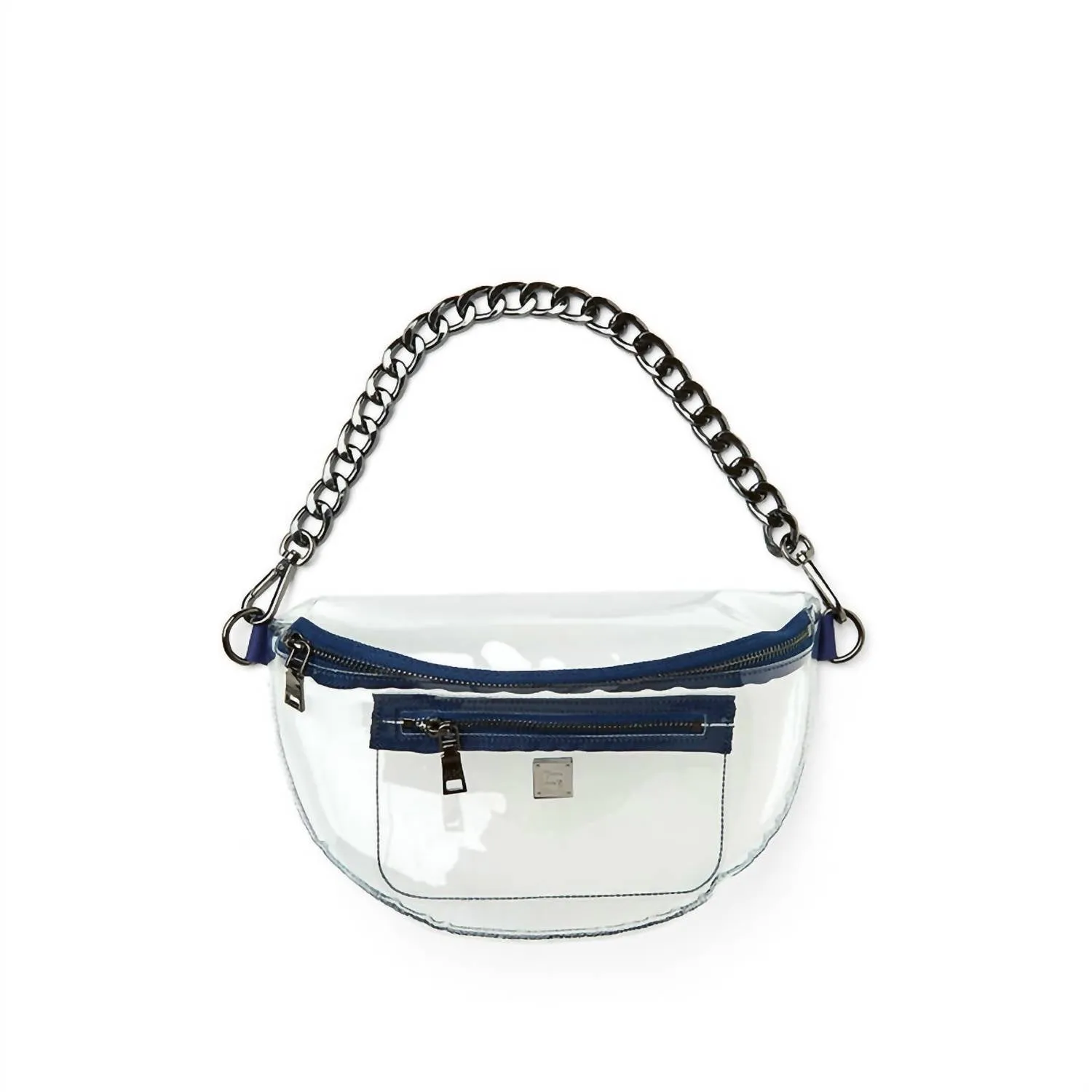 Clear Stadium Bag In Navy