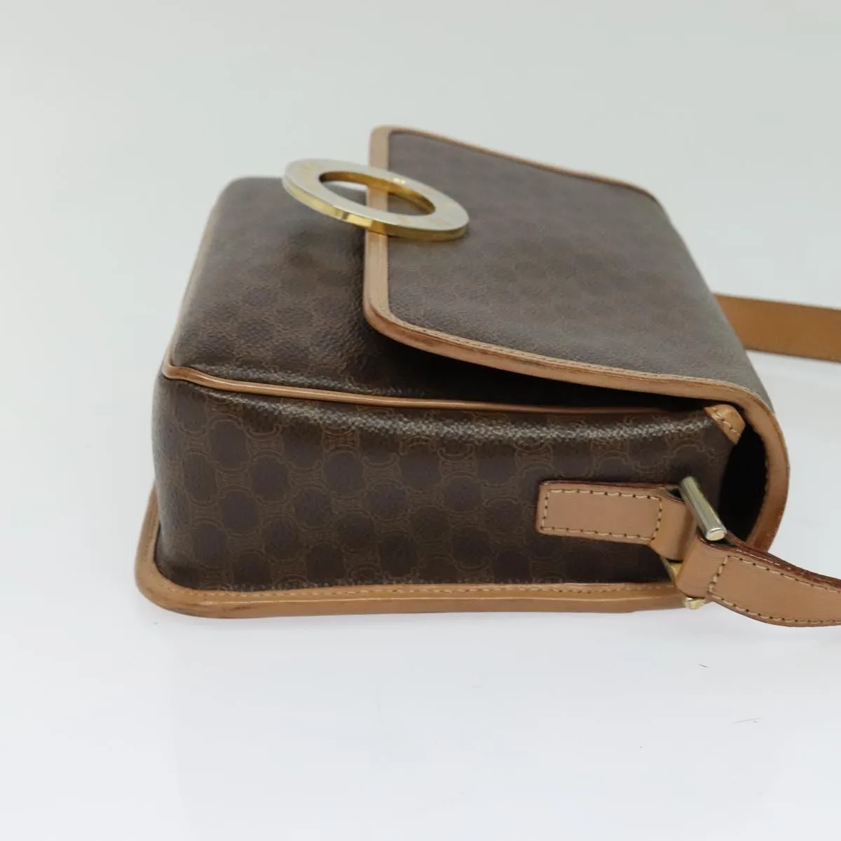 Cline Macadam Canvas Shoulder Bag (Pre-Owned)