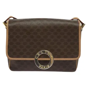 Cline Macadam Canvas Shoulder Bag (Pre-Owned)