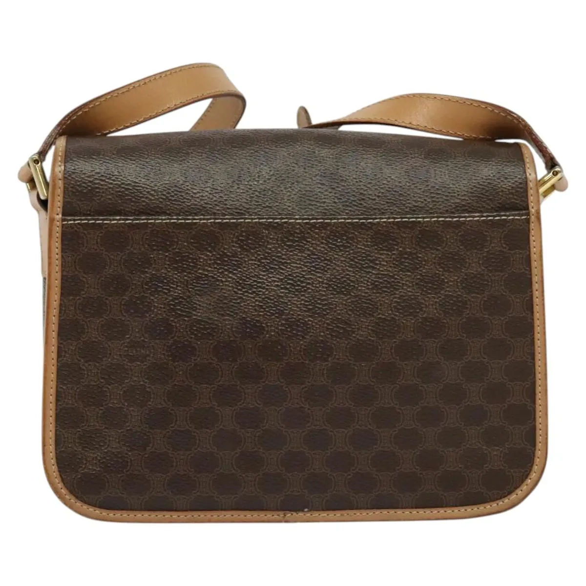 Cline Macadam Canvas Shoulder Bag (Pre-Owned)