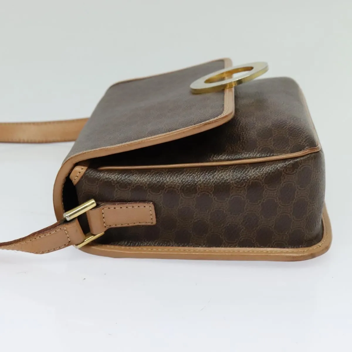 Cline Macadam Canvas Shoulder Bag (Pre-Owned)