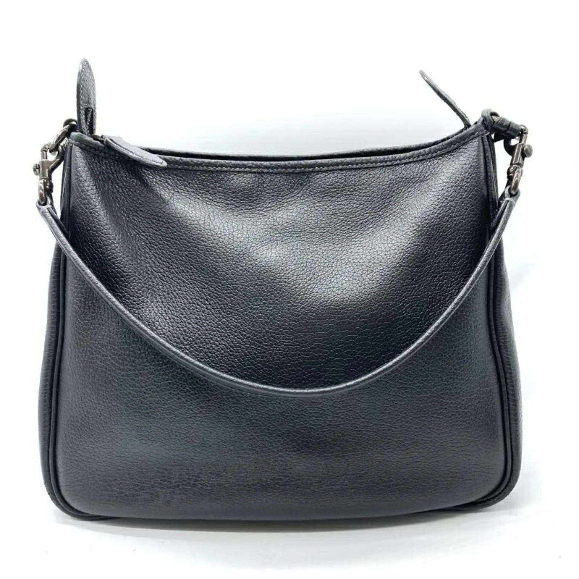 Coach  blue Leather Shoulder Bag (Pre-Owned)