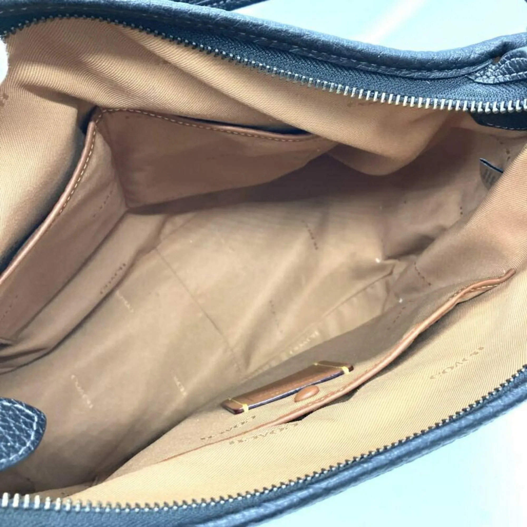 Coach  blue Leather Shoulder Bag (Pre-Owned)