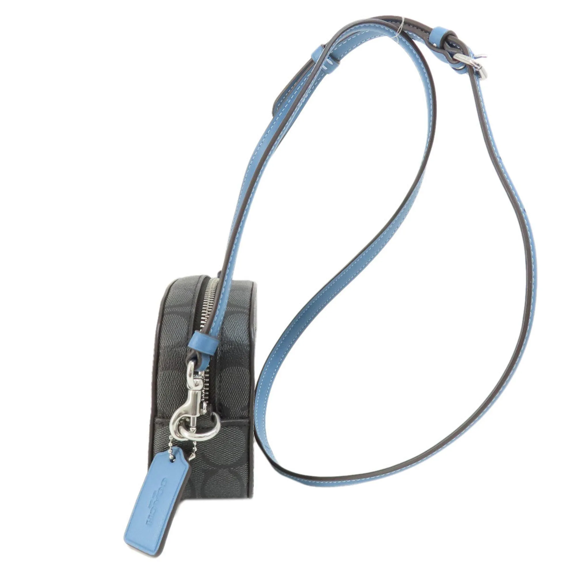 Coach blue  Pvc Shoulder Bag (Pre-Owned)