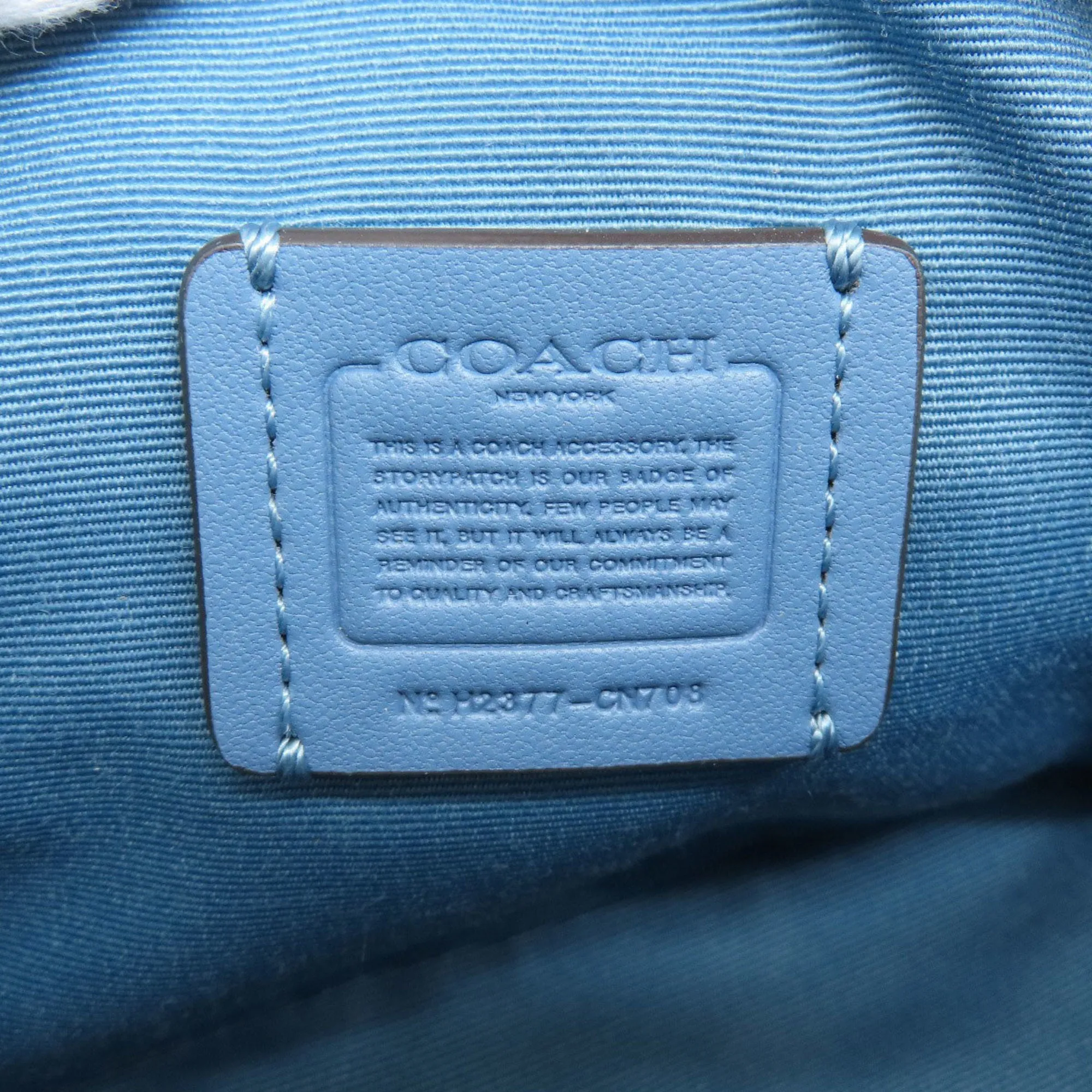 Coach blue  Pvc Shoulder Bag (Pre-Owned)