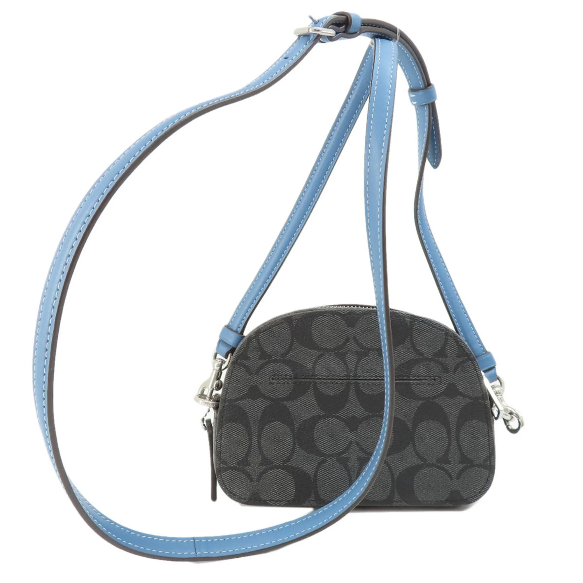 Coach blue  Pvc Shoulder Bag (Pre-Owned)