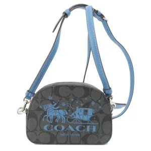 Coach blue  Pvc Shoulder Bag (Pre-Owned)