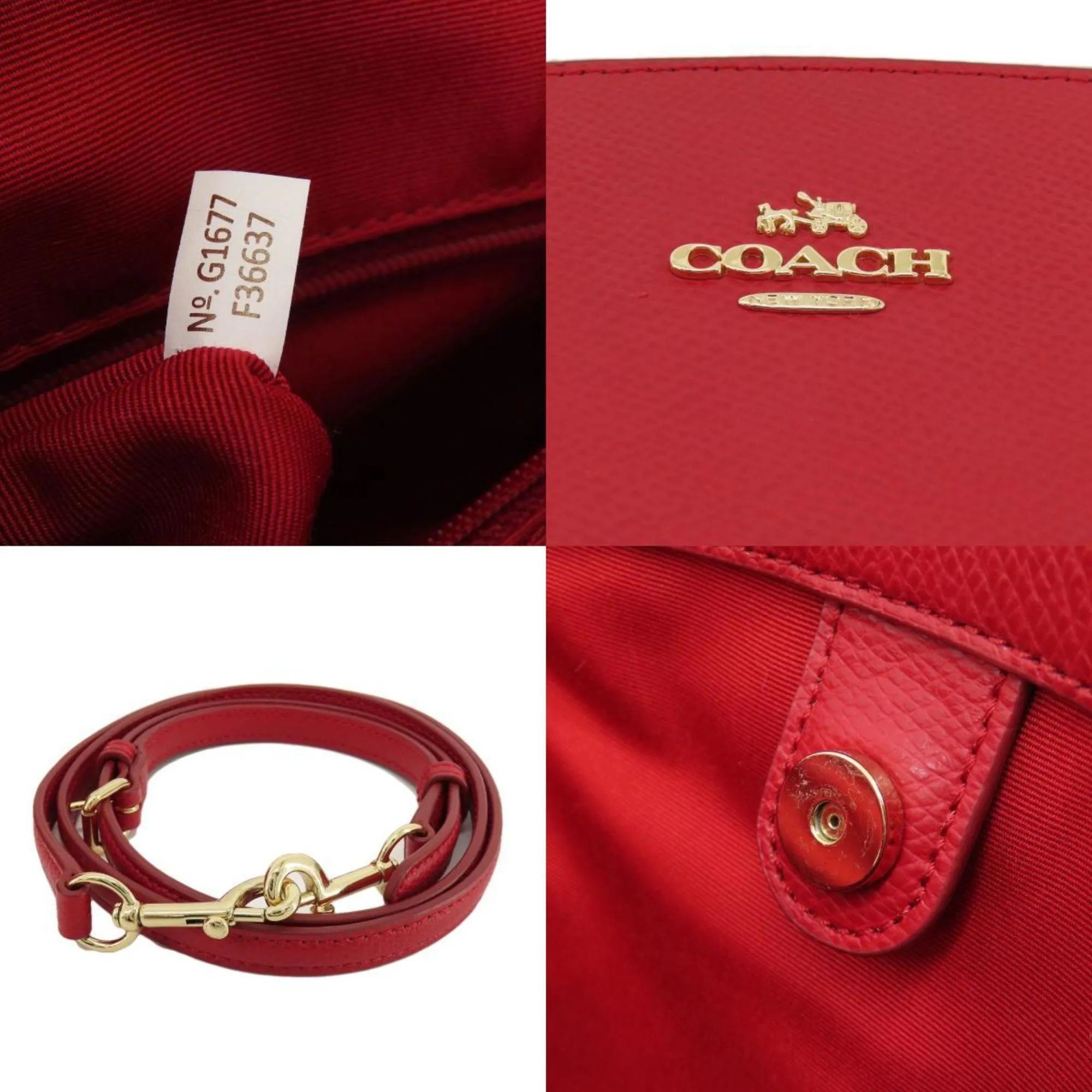 Coach  Leather Handbag (Pre-Owned)