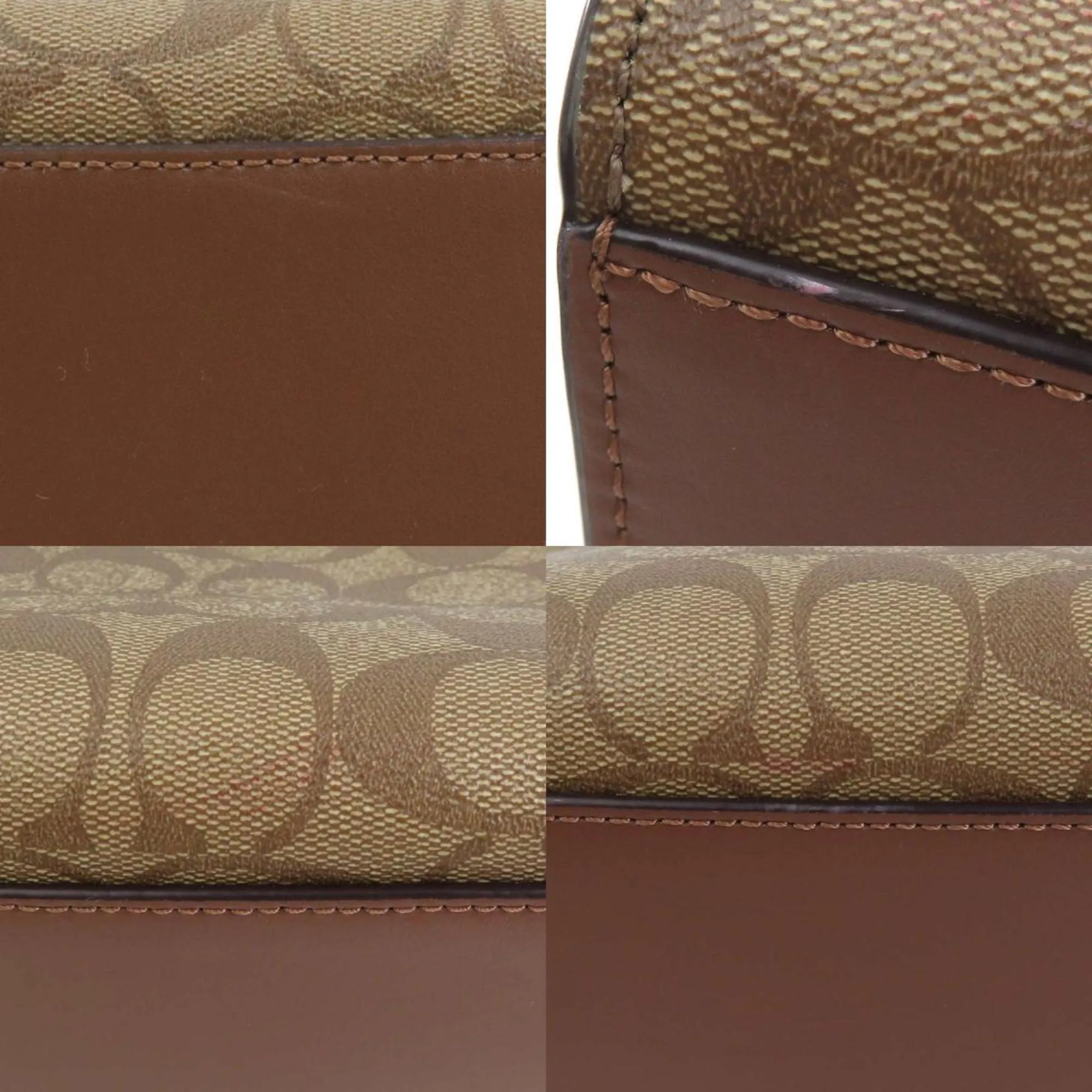 Coach  Leather Handbag Shoulder Bag (Pre-Owned)