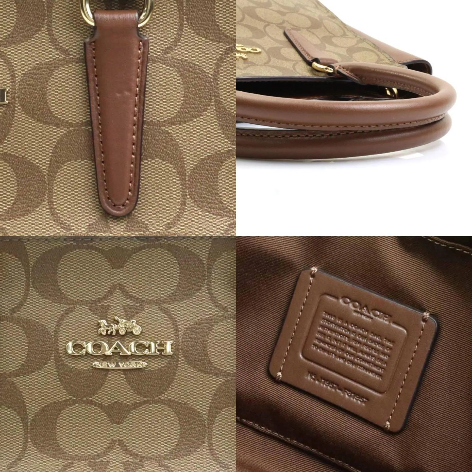 Coach  Leather Handbag Shoulder Bag (Pre-Owned)