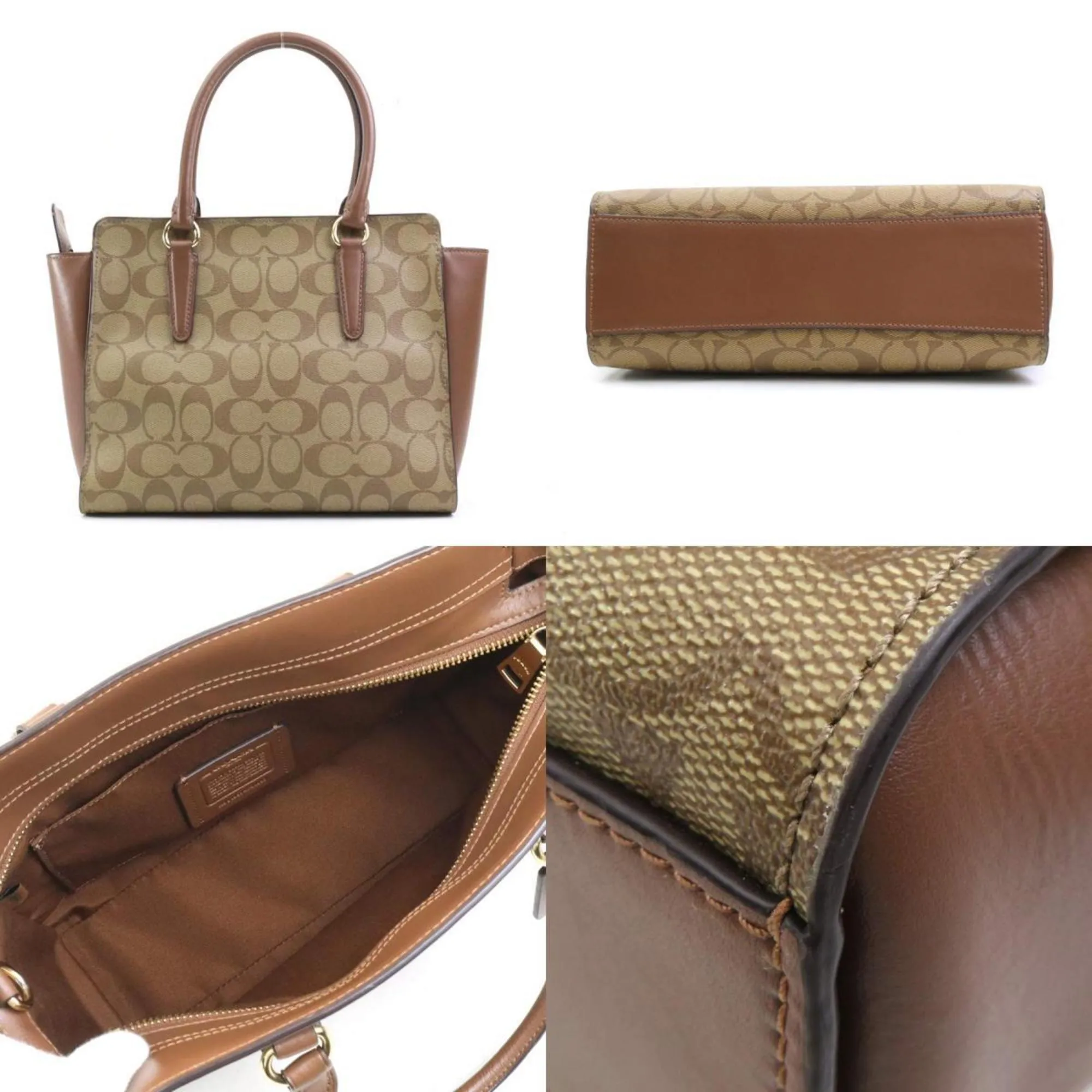 Coach  Leather Handbag Shoulder Bag (Pre-Owned)