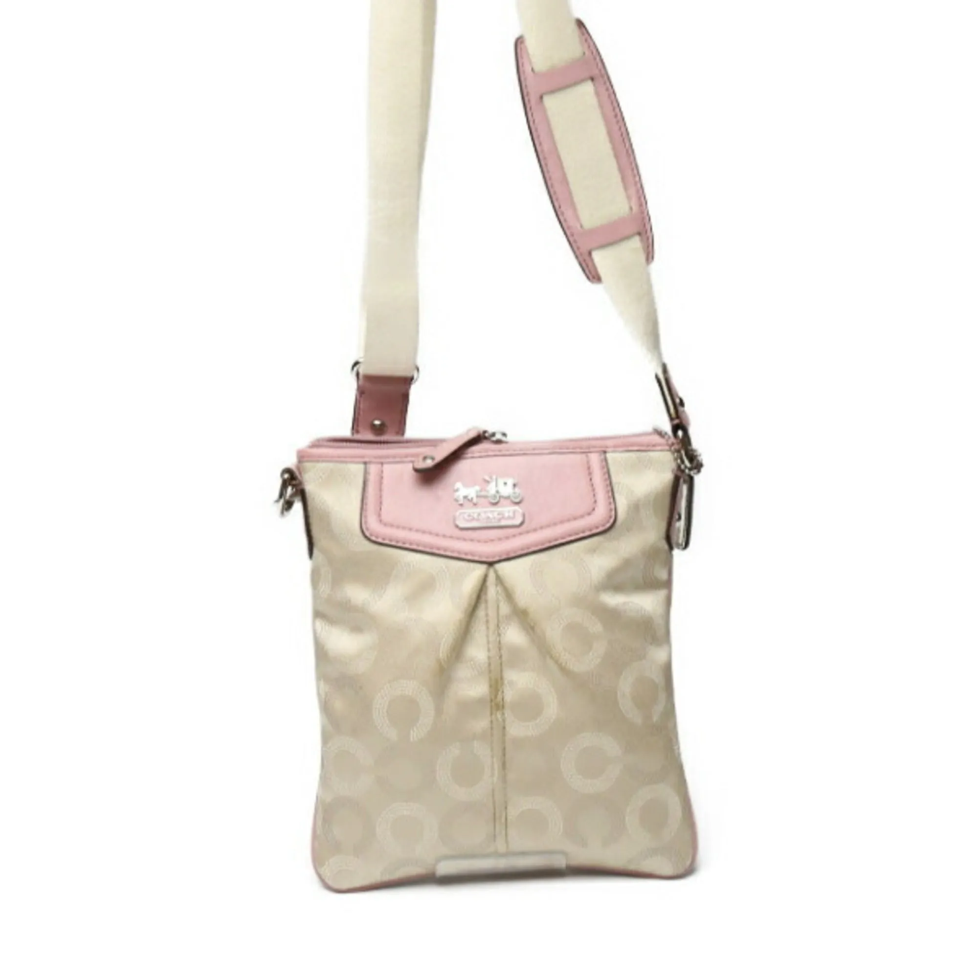 Coach  pink Leather Shoulder Bag (Pre-Owned)