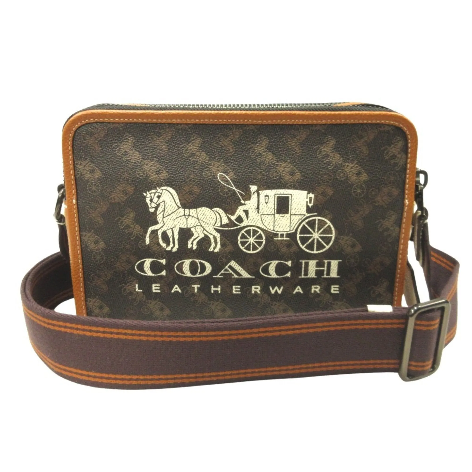Coach Pvc Leather Shoulder Bag (Pre-Owned)