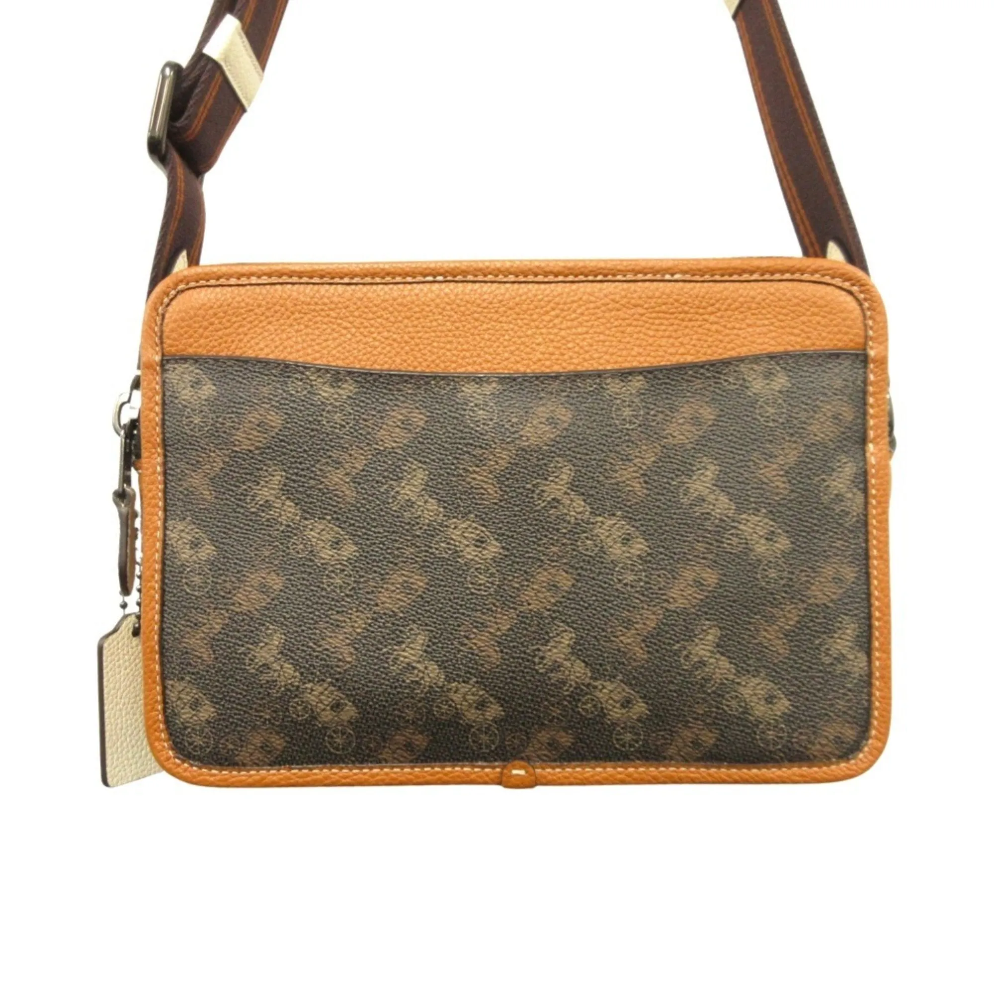 Coach Pvc Leather Shoulder Bag (Pre-Owned)