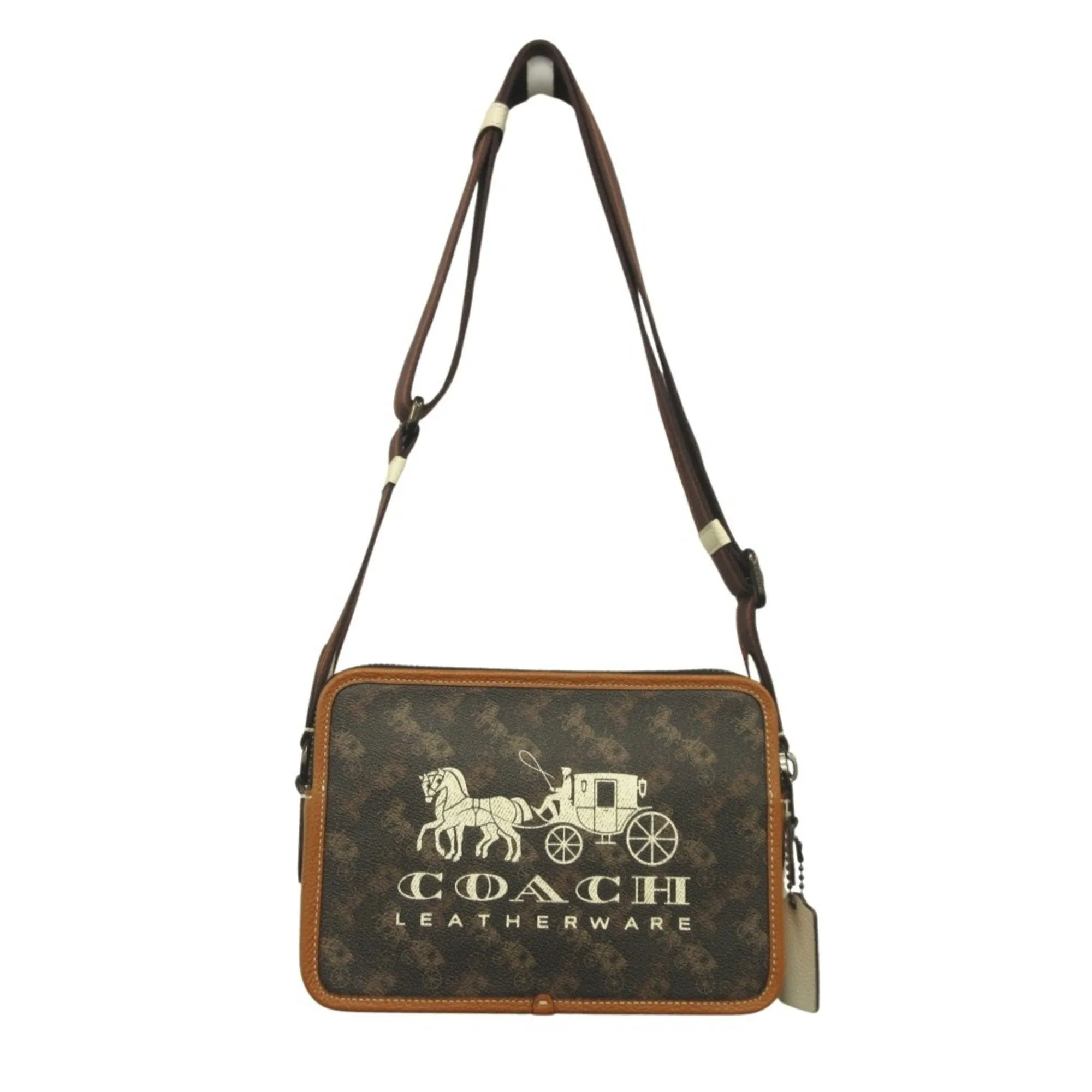 Coach Pvc Leather Shoulder Bag (Pre-Owned)