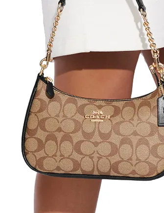 Coach Teri Shoulder Bag In Signature Canvas