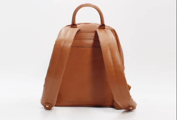 College Leather Womens Backpacks Stylish School Bag for Women