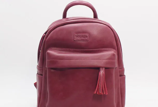 College Leather Womens Backpacks Stylish School Bag for Women