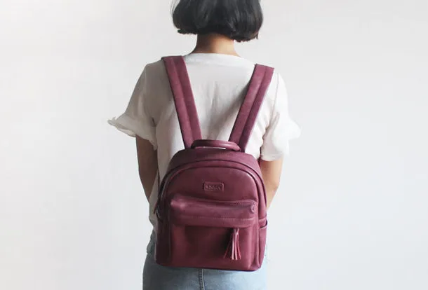 College Leather Womens Backpacks Stylish School Bag for Women