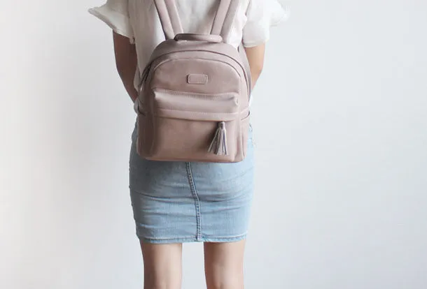 College Leather Womens Backpacks Stylish School Bag for Women