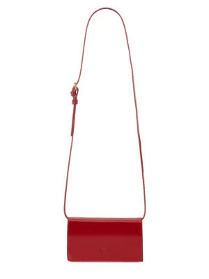 Compact Calfskin Shoulder Bag