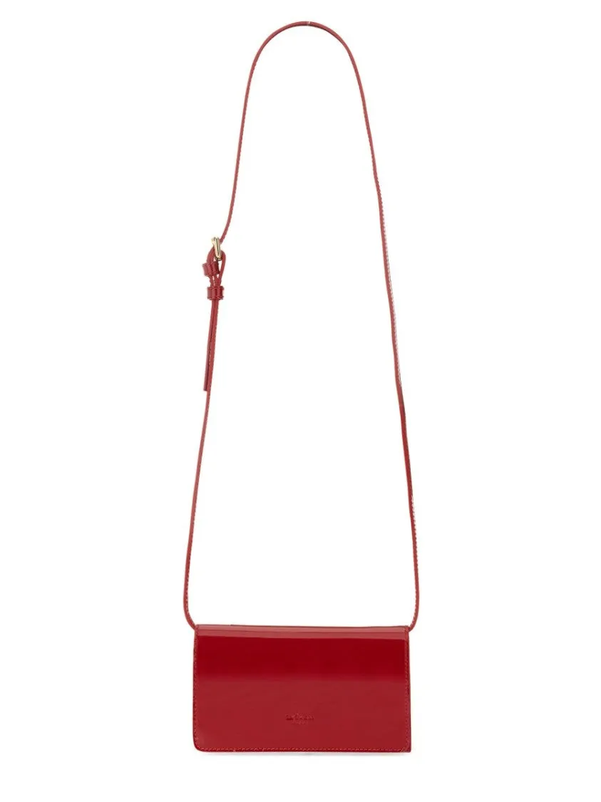 Compact Calfskin Shoulder Bag