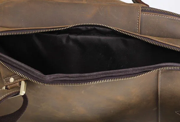 Cool Coffee Leather Mens Backpack Large Vintage Large Travel Backpack for Men