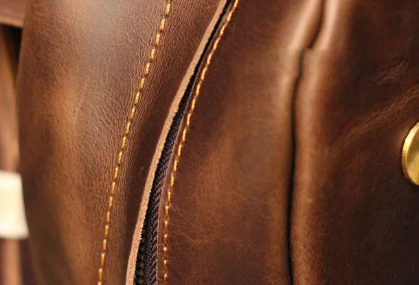 Cool Leather Mens Backpack Travel Backpack Vintage School Backpack for men