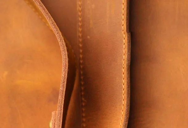 Cool Leather Mens Backpack Vintage Travel Backpack Cool School Backpack for men